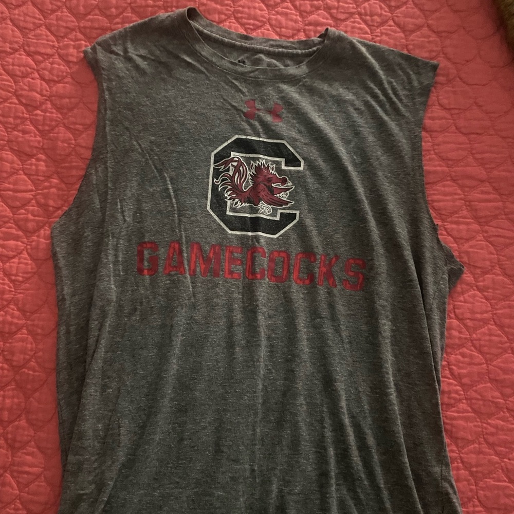 Under armor gamecock sleeveless tshirt